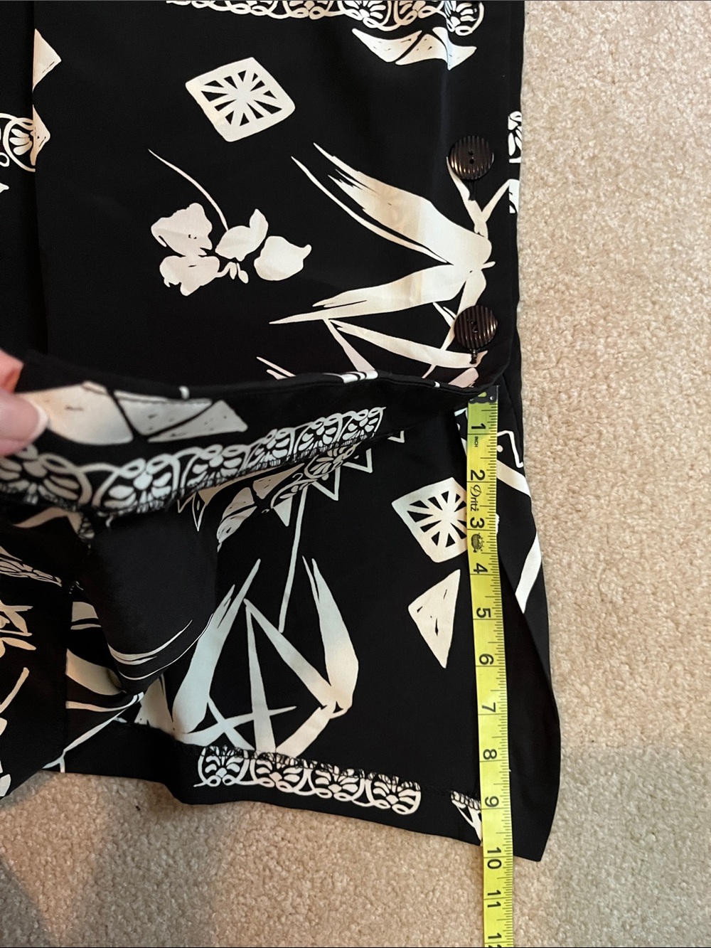 R&K Originals Black & White Side Button Maxi Dress Size 18 LIKE NEW - Picture 9 of 10